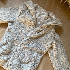 Hooded White Cheetah Jacket